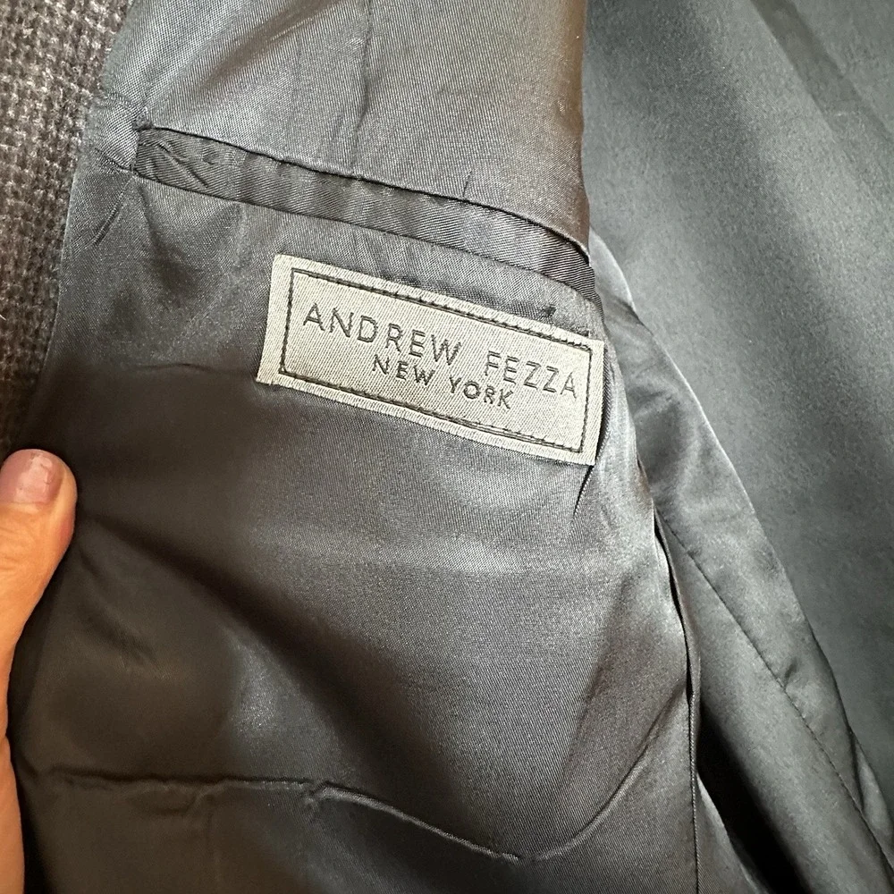 Andrew Fezza New York Sports Suit Jacket Men's Sz‎ 46R 100% Camel Hair Brown